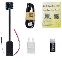 초소형 블랙박스 cctv 적외선 미니 음성 대화 감시 홈 애견 카메라 hd 휴대용 ip wifi p2p 녹음 무선 마이크로 캠 비디오 야간 투시경 원격 모니터 캠코더, 우리 광고, 협력사, 3m 케이블 32g 카드
