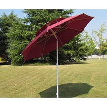 에버조이 2단 대형 파라솔 2.2M 꺾임형 일반형, 파라솔 꺾임형(2.2M), 와인