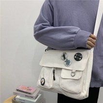 한국어 행성 프린트 여성 숄더 백 여성용 새로운 캔버스 2023 여러 포켓 메신저 소녀 크로스 바디 Bolso