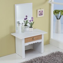 심포니 디자인 샤넬 프리미엄 화장대 좌식화장대 콘솔, 04.샤넬 1단 (화이트+아카시아)
