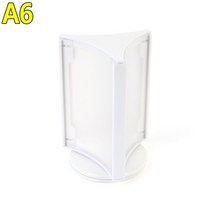 회전형 A6 3면 꽂이 (화이트) 테이블 안내판 메뉴판H/N: TDHDEAL25 +H7, 향기나무 본상품선택