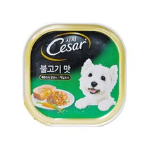 시저 반려견 주식캔, 불고기, 100g, 19개