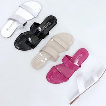 힐슈빌 1cm 에나멜 투스트랩 슬리퍼 신디