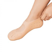 일상공감 보드랍족 발보호대 뒤꿈치 발각질 보습풋패드 양말, 발보호대 1+1_화이트 L