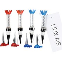 LINX AIR 골프 티 마그넷 티4개 세트 롱 홀더 끈 첨부 분실 방지 용품, 4개 세트(파랑 2개 빨간 2개)
