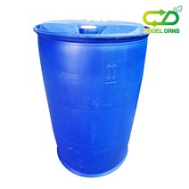 플라스틱 드럼통 공드럼 200L 크로바타입 B급 세척제품, 1개