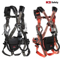 케이투 K2 안전벨트 전체식 더블 Y죔줄 KB-9201Y 2종, 9201(Y)오렌지 L