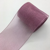 DIY 리본공예 헤어악세사리 헤어핀 헤어밴드 머리핀 헤어 장식 리본 5야드/로트 2 "50mm 폭 오간자 리, 한개옵션1, 19 Pale Mauve