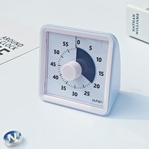 퓨핸 구글타이머 뽀모도로타이머 쿠킹 주방 타임 타이머 구글 시계, 차콜그레이, 1개