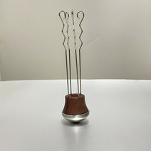 신제품 더블 마우스 커피 바텀리스 포터필터 51/54MM 드롱기/브레빌/세이지 커피 머신 액세서리 바리스타용, 54mm|4 Needles Wooden