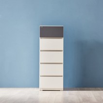 동서가구/착불 렌디 400 5단 서랍장 DF920912, 그레이화이트