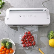urkoteer 진공포장기 가정용진공포장 진공 밀봉기/진공 포장비닐100개입 증정, 화이트