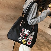 홍대언니 패치 장식 캐주얼 숄더백 가방 MD71553