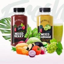 다이어트주스 클렌즈주스 해독주스 오일만주스 abc주스 원데이클렌즈, 7개, 1개당250ml 베리가득해독주스