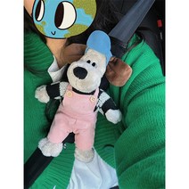 해외 직배송 단품 세트 선택형 귀여운 강아지 월레스와 그로밋 안전벨트 커버 인형 클립 쿠션 보호대 소품 검수 출고, BG.타입 단품(카메라 소품 없음)