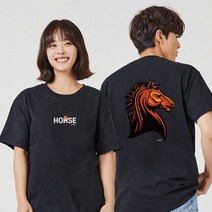 키밍 HORSE 남자봄옷코디 남성반팔 원단좋은티셔츠