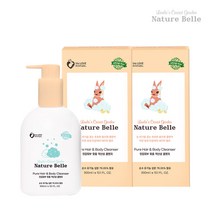 유아 스킨케어 순수 자연유래성분 네이처벨르 헤어&바디클렌저 300ml, 2개