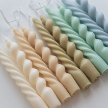 트위스트 막대 꽈배기 테이퍼 캔들 몰드, 가는  트위스트