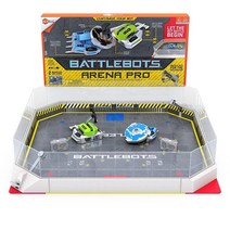 헥스버그 BattleBots Arena Pro 아레나 게임 보드 및 액세서리로 나만의 배틀 봇 만들기 아동용 원격 제어 장난감 세트 배터리 포함