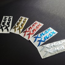 야마하 XMAX 3D 스티커 로고 데칼 엠블럼, 블루