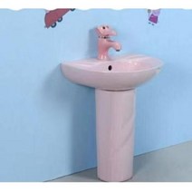 어린이 컬러별 하부장세면대 유치원 어린이집 교육 귀여운 세면대 수도꼭지 탑볼 세트, 화이트