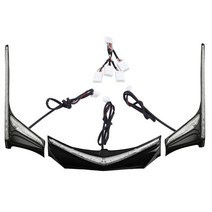 오토바이 리어 펜더 팁 수직 스트립 언더 투어 트렁크 LED 라이트 혼다 골드윙 GL1800 GL 2012-2017 F6B, 13 Clear Set