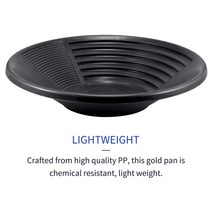 사금채취장비 패닝접시 사금채취 도구 채집 금광 금 골드gold panning for goldrush sieve sifting classifier screen sieve pan, 검은색