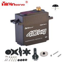 Yipinservo-20KG 30KG 35KG 40KG 토그 디지털 서보 메탈 기어 모터 25T 암 1/10 RC 라디오 크롤러 자동차 헬리콥터 비행기, [04] 40kg180degreex1