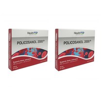 헬스업 폴리코사놀 2000＋ 60정 2팩 폴리코사놀복용법 폴리코사놀효능 호주폴리코사놀 HealthUp Policosanol 2000＋ 60c