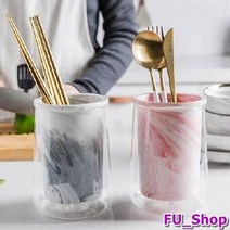 ForU351 글라스 마블 물빠짐 수저통 예쁜수저통 물빠짐수저통 모던하우스수저통 숟가락통, 상세페이지 참조, 상세페이지 참조, 마블 그레이 수저통