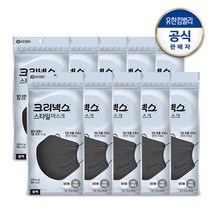 [크리넥스] 스타일 마스크 플러스 블랙 대형 3PX10개, 단일속성
