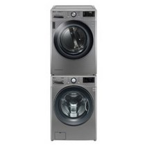LG전자 트롬 드럼세탁기 21kg + 건조기 17kg 모던 스테인리스 F21VDU-7VL 세트 방문설치, F21VDU-7VL(세탁기, 건조기)