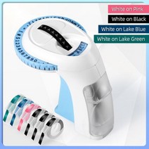 휴대용 3D 점자 라벨 기계 레터링 양각 라벨러 6 롤 테이프 가정용 DIY 공예 쉬운 사용, 1 Printer 6 Tapes