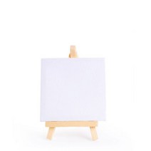 1 Set 미니 빈 캔버스 그림에 대 한 품질 이젤 아티스트 아크릴 페인트 아트 용품 공예 드로잉 선물, white