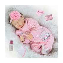 ZIYIUI Reborn Baby Doll 55 cm 22 Inch Reborn Dolls Soft Silicone Vinyl Realistic Sleeping Reborn Bab