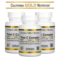 California Gold Nutrition 비타민C 컴플렉스 500mg 인디안구스베리 60정 3팩, 3개
