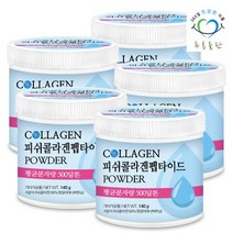 [500달톤콜라겐100%]저분자 피쉬 콜라겐 펩타이드 분말 140gx5통, 5개, 140g