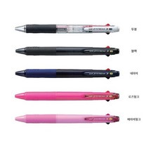 제트스트림 3색볼펜 0.38mm, 투명, 2개입