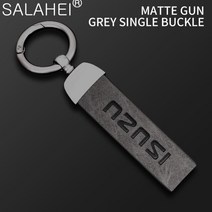 로데오 포워드 빅혼 Dmax 75 이스즈 Axiom용 Trooper NQR 키링 키체인 합금 KB ELF 가죽 Mux 금속 참 아연, 03=Grey