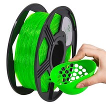 YOYI YOYI 3D 프린터 필라멘트 PETG 필라멘트 1.75mm 2.2lbs(1kg) 스풀 치수 정확도 +/ 0.03mm 100% 새로운 원료, Thermoplastic Polyurethane, Transparent Green