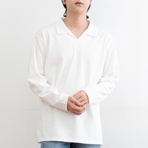 키작은남자 프레이 카라 긴팔 티셔츠