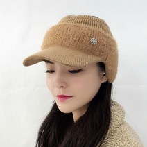 귀달이 니트 캡 모자 남녀공용 방한 털 귀마개 스포츠