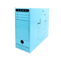 플러스샵 종이 문서 보관상자 6색상 5개입 1묶음 A4 정부화일보존함, 하늘 5개입 1묶음