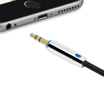 AUX 케이블 3.5mm 3극 옥스 스트레오 오디오 네비 차량 MP3 PC 스피커 카오디오 연결 스마트폰 음악감상 0.5m 1m 1.5m 2m 3m 5m, 1.5m AUX