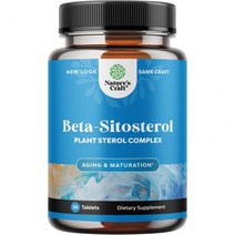 식물성 스테롤 플러스 베타시토스테롤 500mg 30정, 30 Count (Pack of 1)