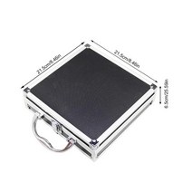 알루미늄박스 휴대용 알루미늄 도구 상자 안전 장비 악기 보관 케이스 여행 가방 충격 방지, [02] M