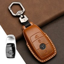 스마트키차키커버 mercedes-benz w203 w210 w211 amg w204 c, 브라운-C