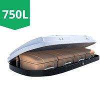 루프박스 대용량 루프백 루프캐리어 suv 차량용 카니발 쏘렌토 qm6, 화이트 (가로바 불포함), 750L, 1개