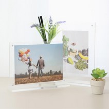 카페 메뉴판 전시회 A5 아크릴 탁상액자 웨딩사진 데스크액자 소품 탁상용
