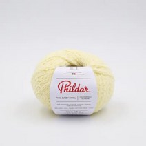 Phildar 필다르 뜨개실 뜨개질 부드러움 노란색 제스트 색상 50g, 1개